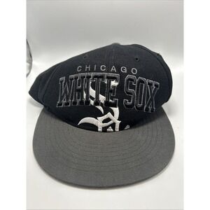 Chicago White Sox Vintage Blockhouse Snapback Black/Dark Grey